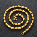 OMHXFC NL236 24KT Chain Necklace - European Fine Man Party Birthday Wedding Gift