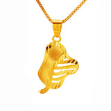 European Woman Girl Party Plantain Fan Pendant Charm