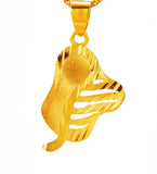 European Woman Girl Party Plantain Fan Pendant Charm