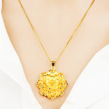 European Flower 24KT Pendant Charm