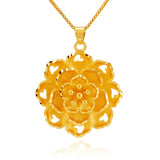 European Flower 24KT Pendant Charm
