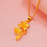 European Fine Woman Girl Party Birthday Wedding Gift Rose Pendant Charm