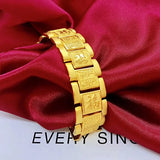 OMHXFC Jewelry YM109 Wide Chain 24KT Bracelet