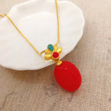 Vintage Bottle 24KT Pendant Charm European Woman Girl Party