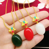 Vintage Bottle 24KT Pendant Charm European Woman Girl Party