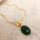 Vintage Bottle 24KT Pendant Charm European Woman Girl Party