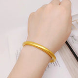 European Woman Girl Party Wedding Gift 24KT Bracelet Bangle