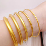 European Woman Girl Party Wedding Gift 24KT Bracelet Bangle