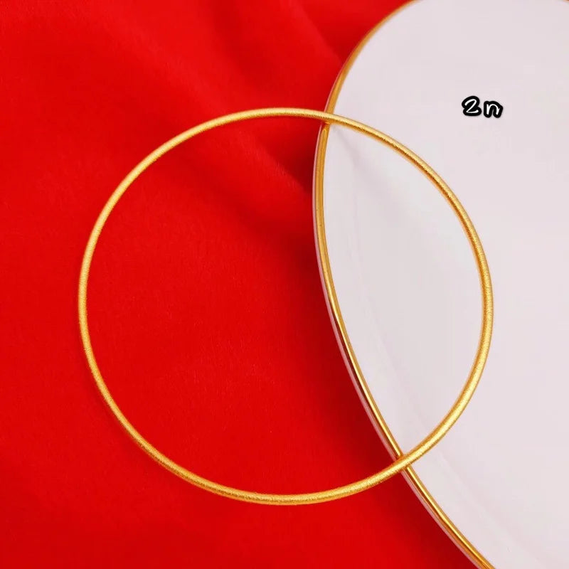 European Woman Girl Party Wedding Gift 24KT Bracelet Bangle