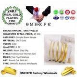 European Woman Girl Party Wedding Gift 24KT Bracelet Bangle