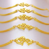 OMHXFC YM152 Two Hearts 24KT Bracelet Bangle