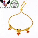 OMHXFC YM162 Lucky Carp 24KT Bracelet Bangle