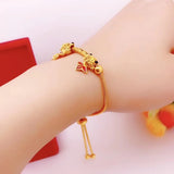OMHXFC YM162 Lucky Carp 24KT Bracelet Bangle