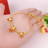 OMHXFC YM162 Lucky Carp 24KT Bracelet Bangle