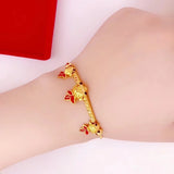 OMHXFC YM162 Lucky Carp 24KT Bracelet Bangle