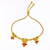 OMHXFC YM162 Lucky Carp 24KT Bracelet Bangle