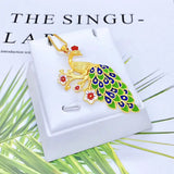 European Fine Peacock Pendant Charm for Women