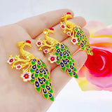 European Fine Peacock Pendant Charm for Women