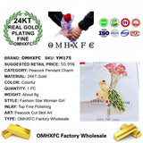 European Fine Peacock Pendant Charm for Women