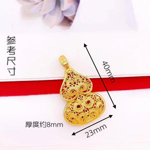 OMHXFC Vintage GUANYIN 24KT Pendant Charm
