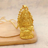 OMHXFC Vintage GUANYIN 24KT Pendant Charm