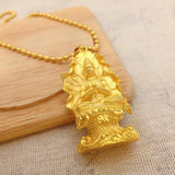 OMHXFC Vintage GUANYIN 24KT Pendant Charm