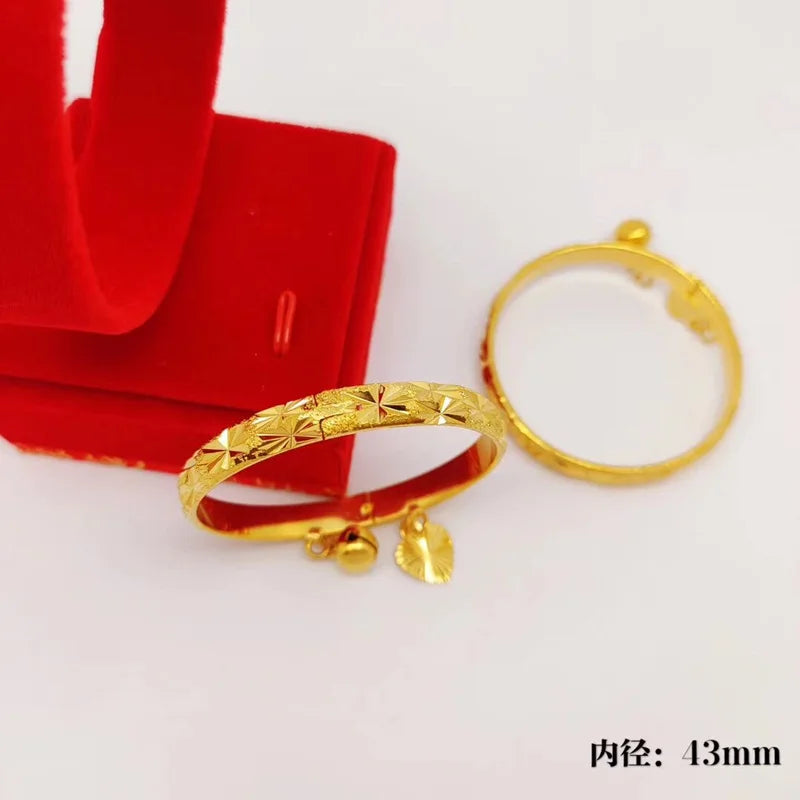 OMHXFC YM2493 Star Bell 24KT Bracelet Bangle