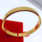 OMHXFC Jewelry YM279 European Fine Woman Party Gift XINJING 24KT Bangle