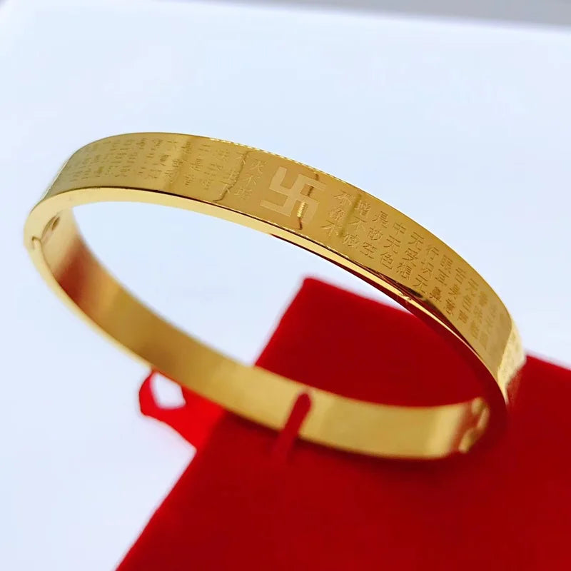 OMHXFC Jewelry YM279 European Fine Woman Party Gift XINJING 24KT Bangle