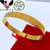 OMHXFC Jewelry YM279 European Fine Woman Party Gift XINJING 24KT Bangle