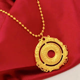 European Hot Woman Vintage Round Pendant Charm