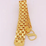European Fine Man Party Wide Watch 24KT Bracelet Bangle