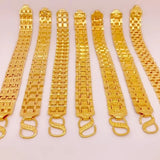 European Fine Man Party Wide Watch 24KT Bracelet Bangle