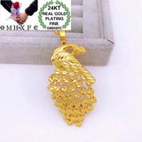 European Hot Fine Woman Girl Party Peacock 24KT Pendant Charm