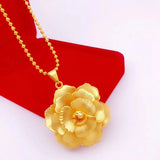 European Hot Fine Woman Girl Party Flower Pendant Charm