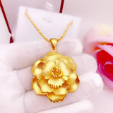 European Hot Fine Woman Girl Party Flower Pendant Charm