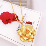 European Hot Fine Woman Girl Party Flower Pendant Charm