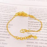 OMHXFC Vintage PIXIU 24KT Bracelet Bangle for European Woman Girl