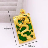 European Dragon 24KT Pendant Charm for Party Wedding Gift