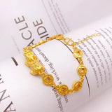 Vintage PIXIU Coin 24KT Bangle European Fine Woman