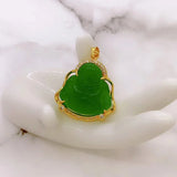 European Party Birthday Gift Buddha Zircon 24KT Pendant