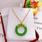 European Party Birthday Gift Buddha Zircon 24KT Pendant