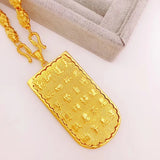 European Fine Dragon 24KT Necklace Gift