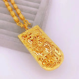 European Fine Dragon 24KT Necklace Gift