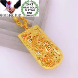 European Fine Dragon 24KT Necklace Gift