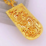 European Fine Dragon 24KT Necklace Gift