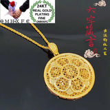 European Fine Woman Party Flower Round Pendant Charm