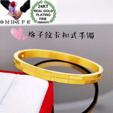 European Hot Fine Woman Girl Party Birthday Wedding 24KT Bracelet Bangle