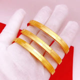 European Hot Fine Woman Girl Party Birthday Wedding 24KT Bracelet Bangle