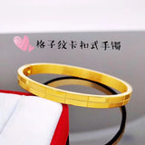 European Hot Fine Woman Girl Party Birthday Wedding 24KT Bracelet Bangle